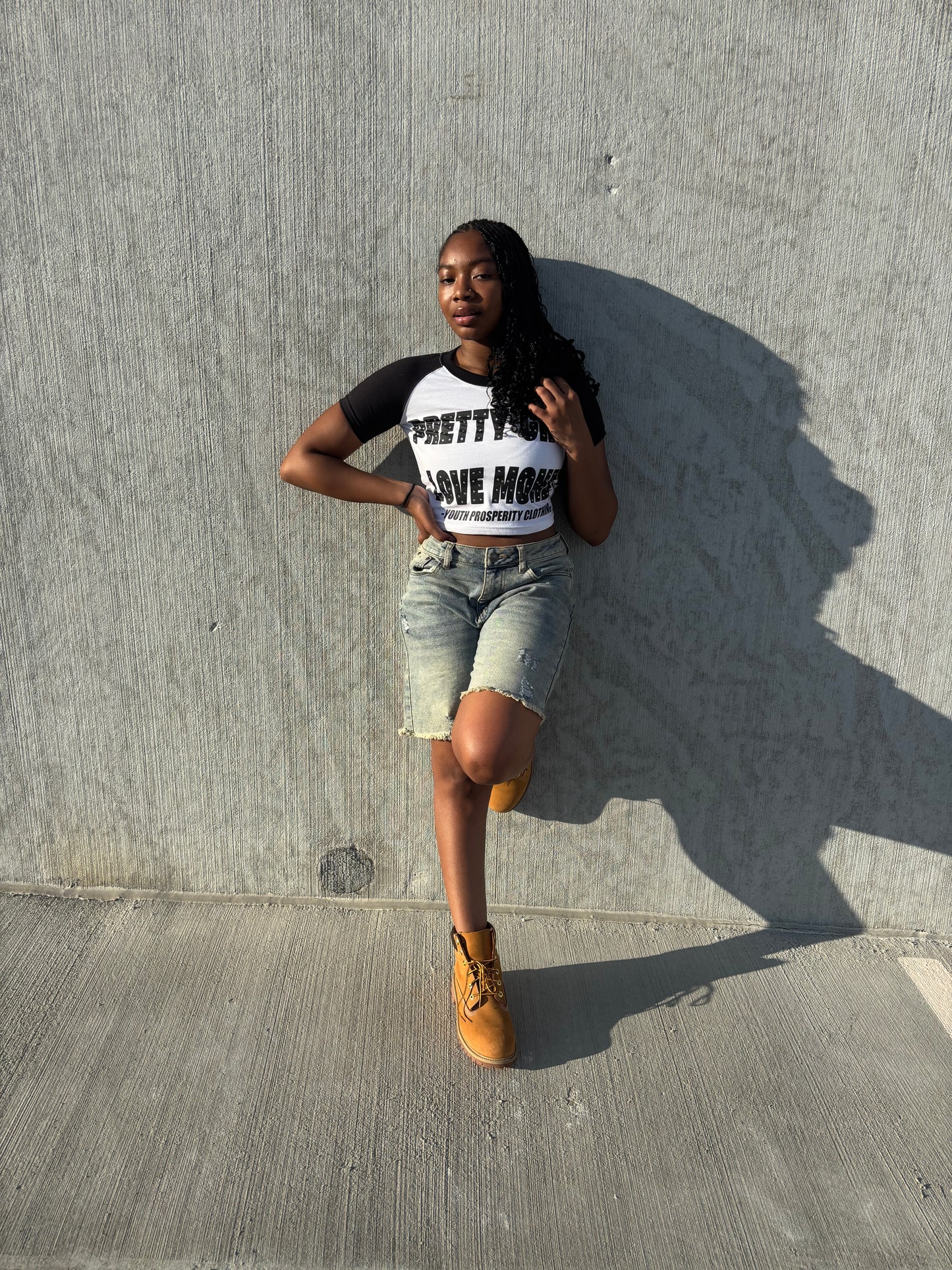 “PRETTY GIRLS LOVE MONEY” crop tops