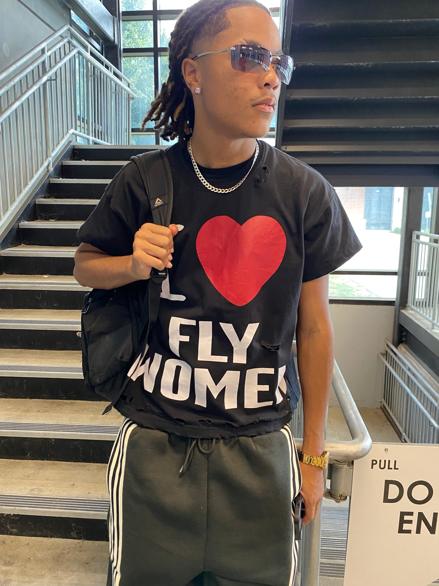 “I❤️FLY WOMEN” tee black