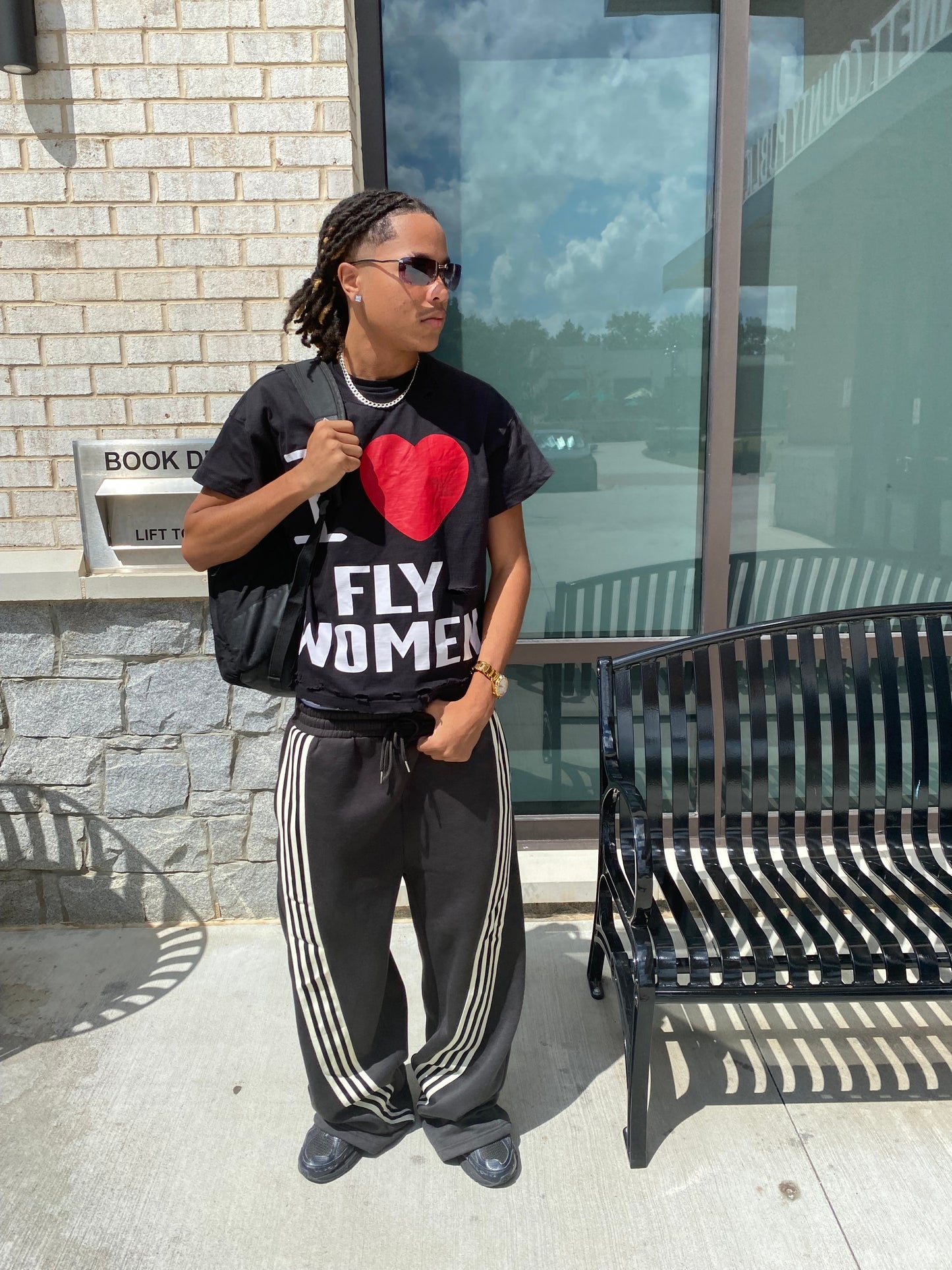 “I❤️FLY WOMEN” tee black