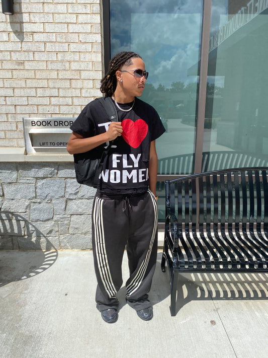 “I❤️FLY WOMEN” tee black