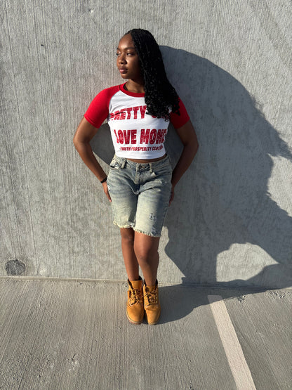 “PRETTY GIRLS LOVE MONEY” crop tops